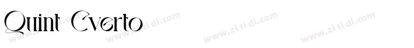 Quint Cverto字体转换